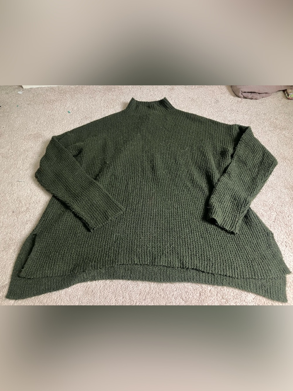 SO Women’s Olive Army Green Mockneck Sweater